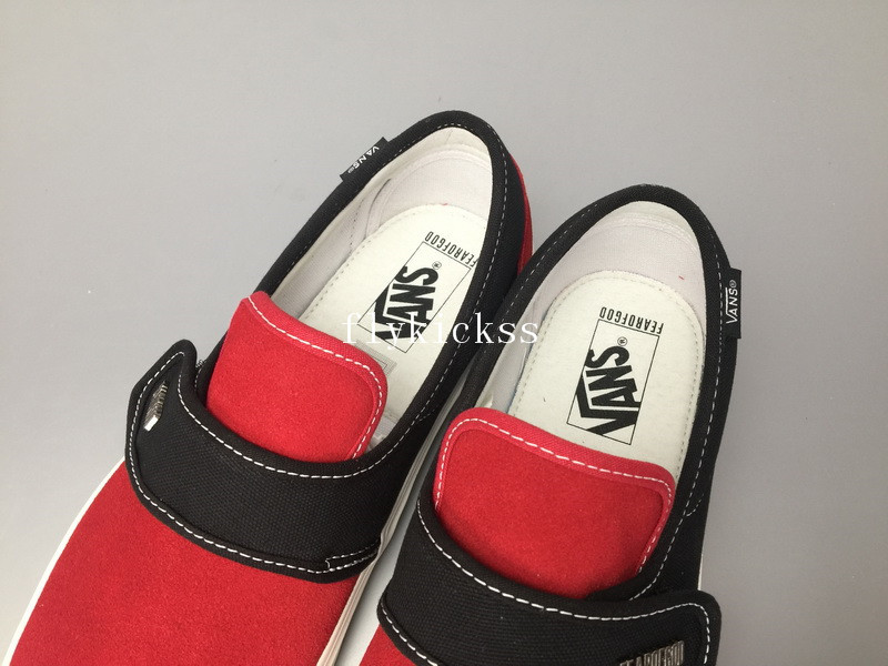 Fear of God x Vans Slip-On VN0A3MQ5NP4H Red